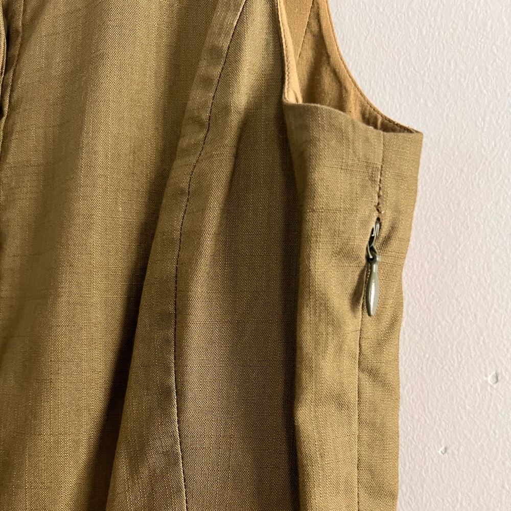 J. Crew Olive Green Sleeveless Dress - Picture 4 of 6